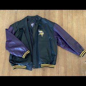 Men’s Minnesota Viking Leather Coat!